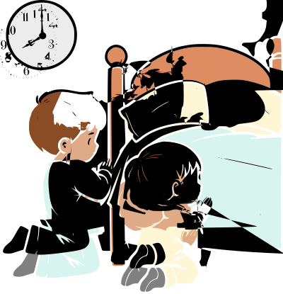 Praying Children clipart