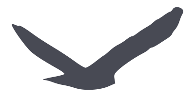 Predatory bird silhouette clipart