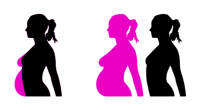 Pregnancy silhouet clipart