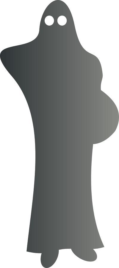 Pregnant ghost clipart