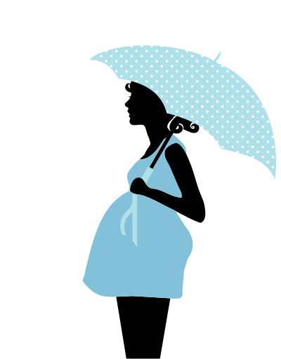Pregnant Woman Illustration 2 clipart