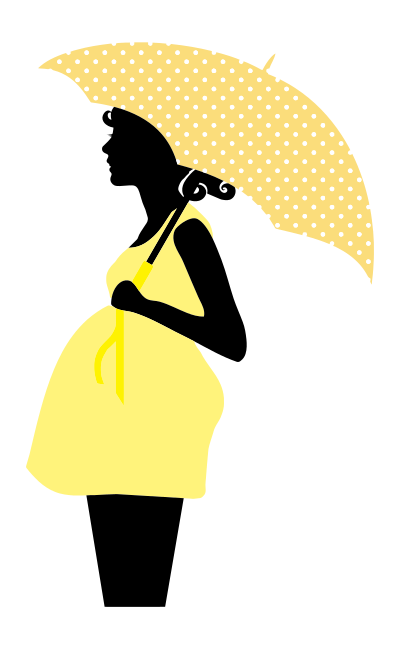 Pregnant Woman Illustration clipart
