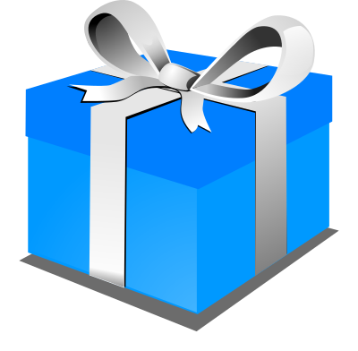 Present Blue Pack clipart