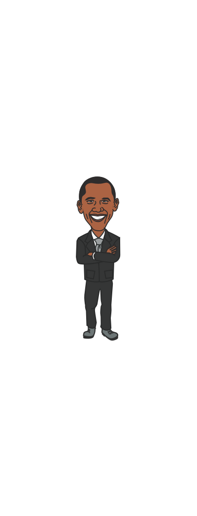 President Barack Obama clipart