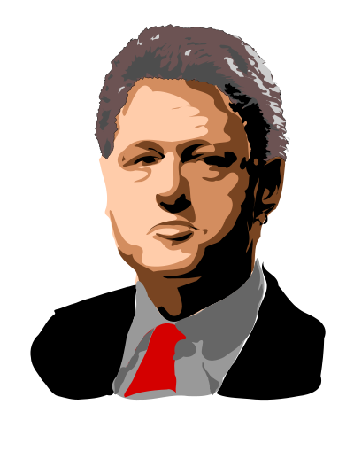 President Bill Clinton clipart