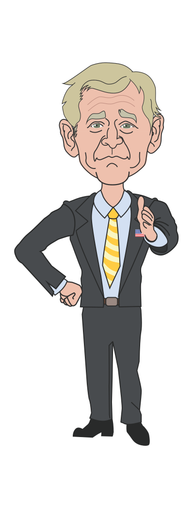 President George W Bush clipart