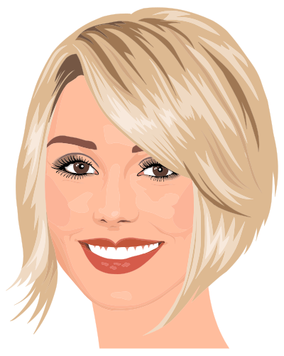 Pretty Blonde Woman By Heblo clipart