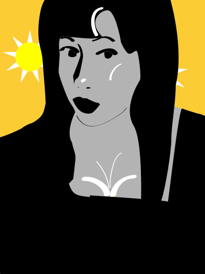 Pretty girl clipart