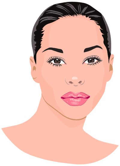 Pretty Young Lady Portrait clipart