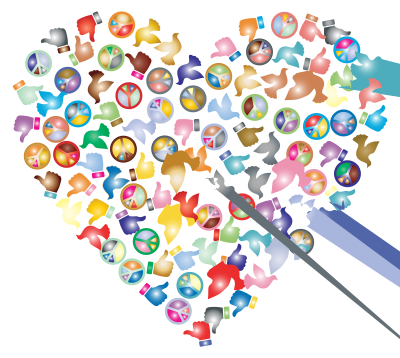 Prismatic Give Peace As Many Chances As It Needs 2 No Background clipart