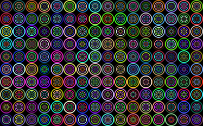 Prismatic Groovy Concentric Background clipart