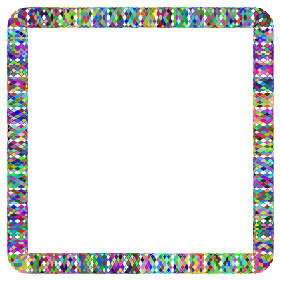Prismatic Guilloche Frame 2 clipart