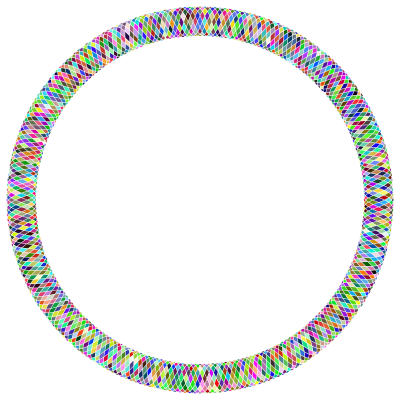 Prismatic Guilloche Frame clipart