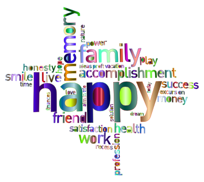 Prismatic Happy Family Word Cloud 4 No Background clipart