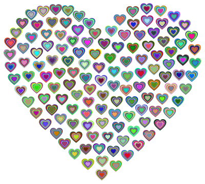 Prismatic Heart Fractal clipart