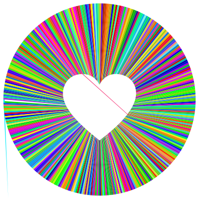 Prismatic Heart Halo clipart