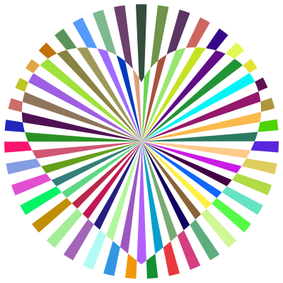 Prismatic Heartburst clipart