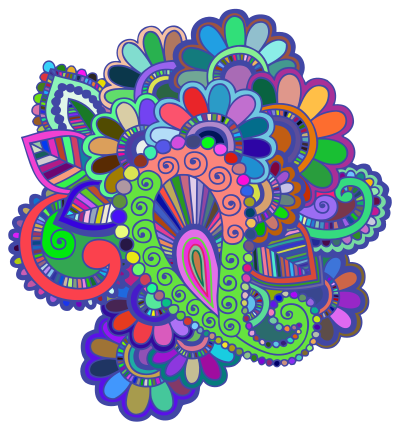 Prismatic Henna Tattoo clipart