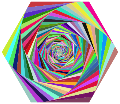 Prismatic Hexagonal Art clipart
