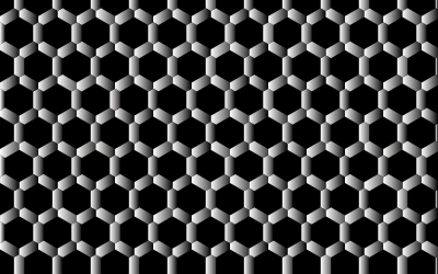 Prismatic Hexagonal Geometric Pattern 4 clipart