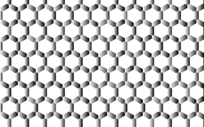 Prismatic Hexagonal Geometric Pattern 4 No Background clipart