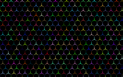 Prismatic Hexagonalism Pattern clipart