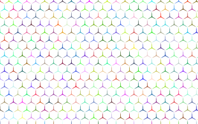 Prismatic Hexagonalism Pattern No Background clipart