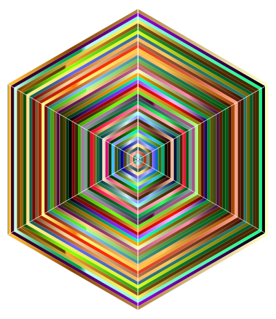 Prismatic Hypercube clipart