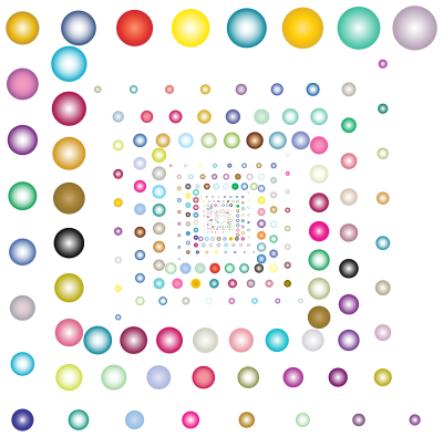 Prismatic Hypnotic Circles Vortex 2 No Background clipart