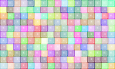 Prismatic Hypnotic Pattern No Background clipart