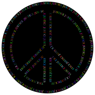 Prismatic Justice Peace Symbol clipart