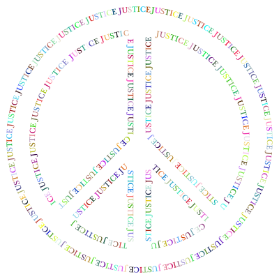 Prismatic Justice Peace Symbol No Background clipart