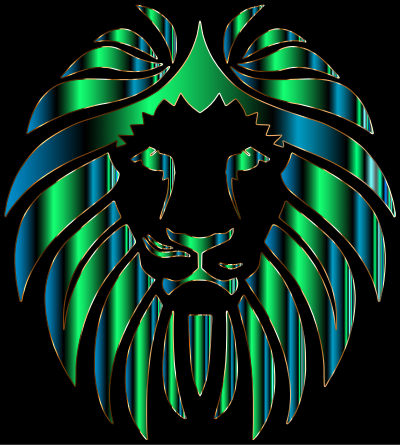 Prismatic Lion 11 clipart