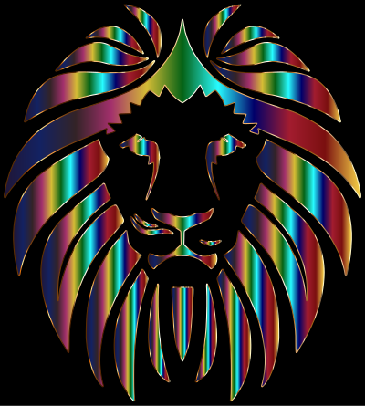 Prismatic Lion 3 clipart