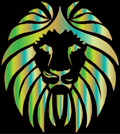 Prismatic Lion 7 clipart