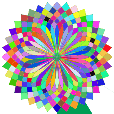 Prismatic Lotus Bloom 2 Variation 4 clipart
