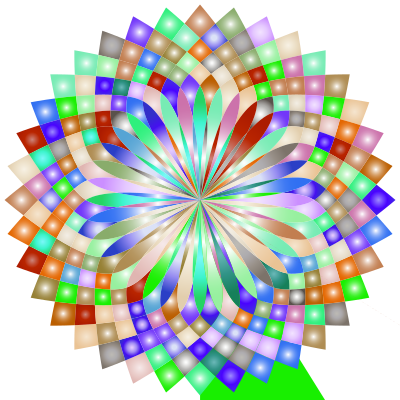Prismatic Lotus Bloom 3 Variation 2 clipart