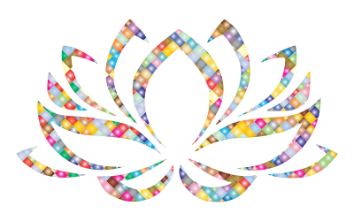 Prismatic Lotus Flower 2 clipart
