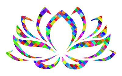 Prismatic Lotus Flower clipart