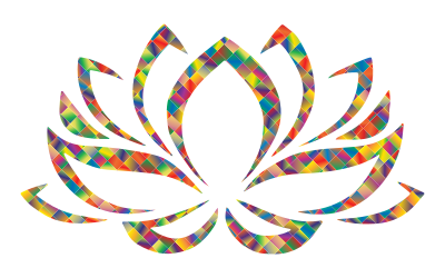 Prismatic Lotus Flower 3 clipart