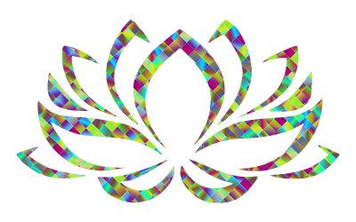 Prismatic Lotus Flower 4 clipart