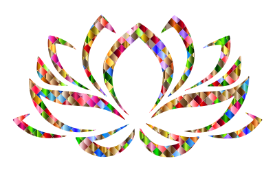 Prismatic Lotus Flower 7 clipart