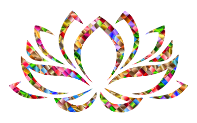 Prismatic Lotus Flower 7 Variation 2 clipart