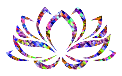 Prismatic Lotus Flower 7 Variation 4 clipart