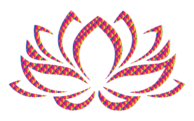 Prismatic Lotus Flower 8 clipart