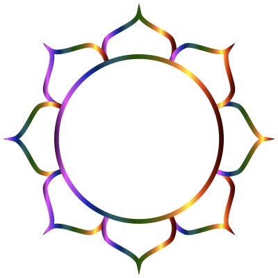 Prismatic Lotus Flower Line Art clipart