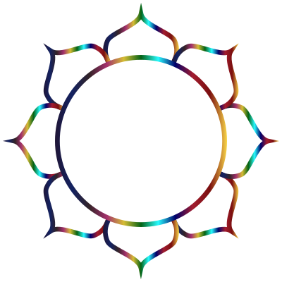 Prismatic Lotus Flower Line Art 3 clipart
