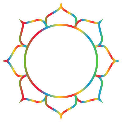Prismatic Lotus Flower Line Art 4 clipart
