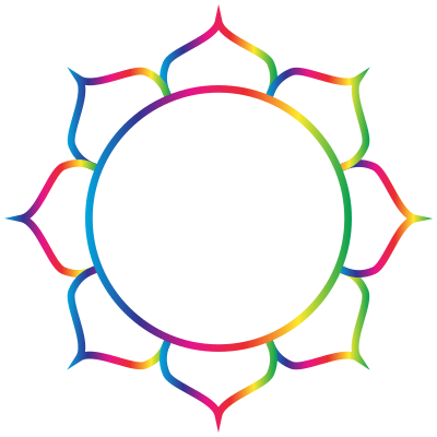 Prismatic Lotus Flower Line Art 6 clipart