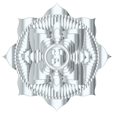 Prismatic Lotus Mandala Line Art 10 clipart